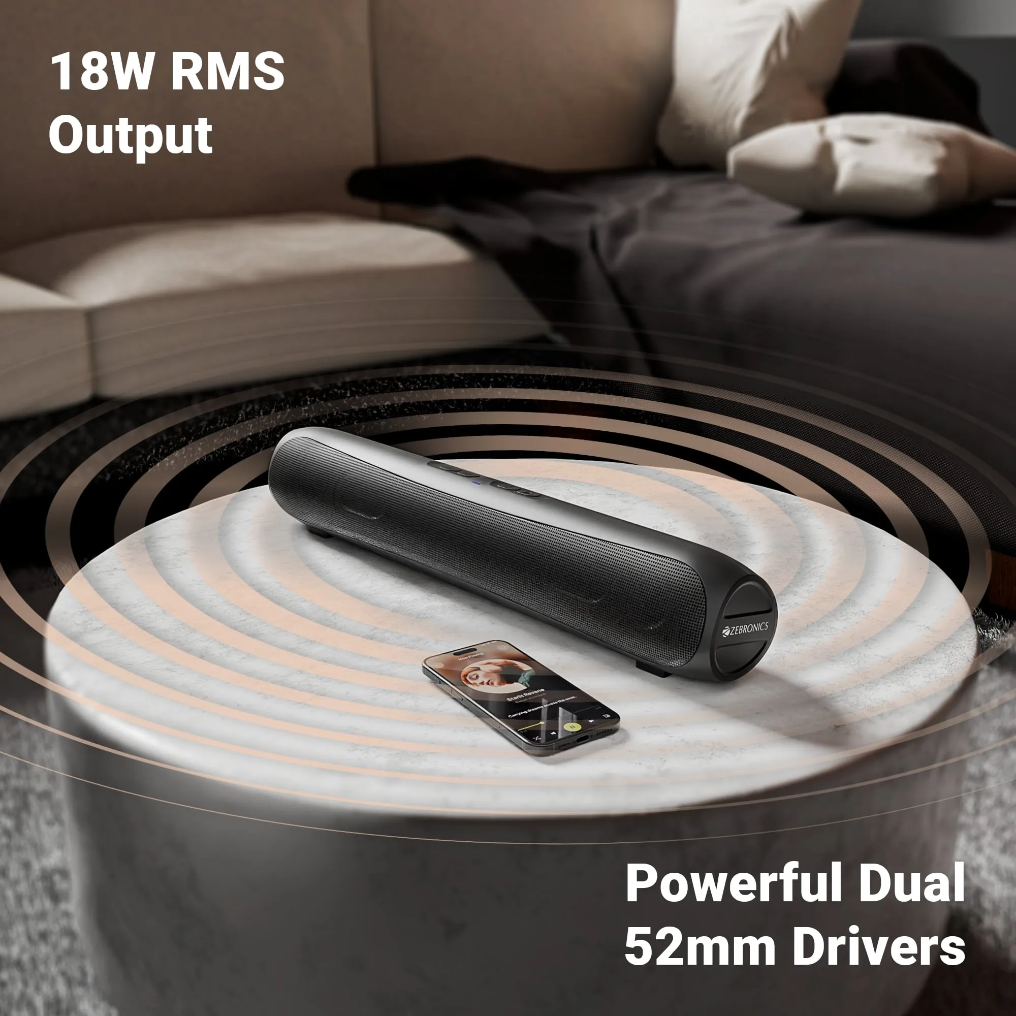 Zebronics Bluetooth Soundbar Speaker Vita Bar 202 view 6